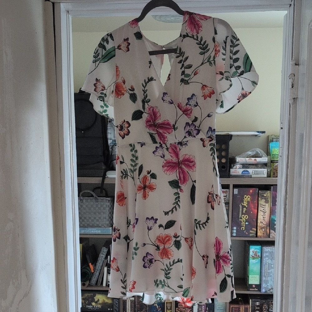 Floral V-Neck Dress